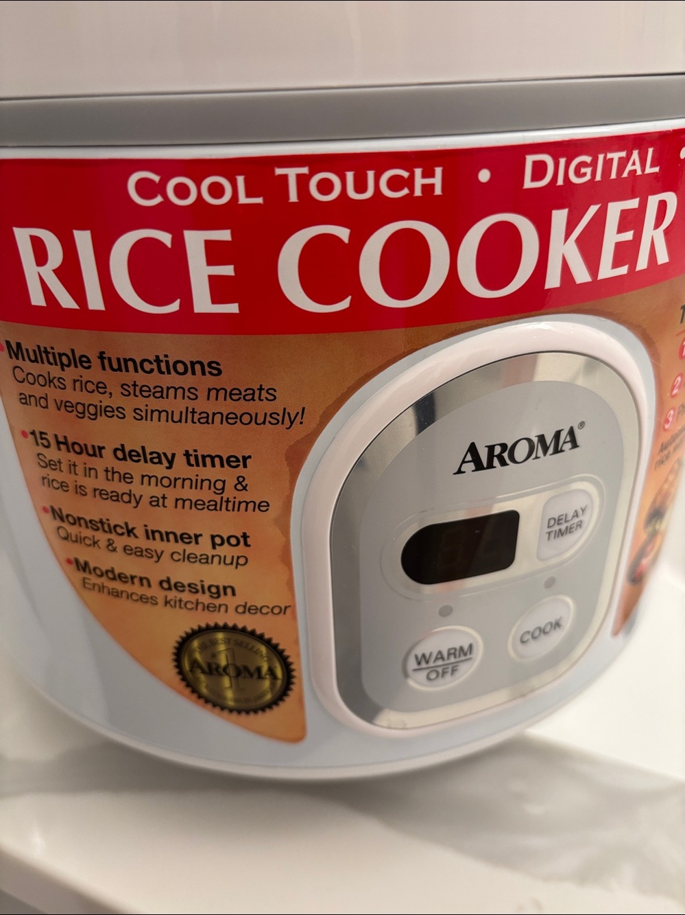 NWOT Aroma 8 Cup Rice Cooker & Food Steamer - Picture 10 of 15